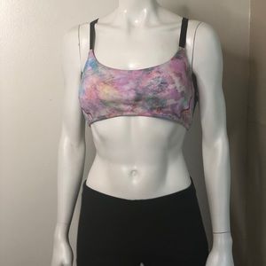 Watercolor effect Via Mia sports bra from Carbon38